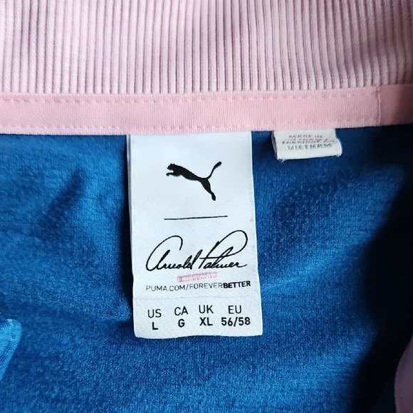 Arnold Palmer Puma 1/4 Zip Apparel Golf L - Picture 4 of 10
